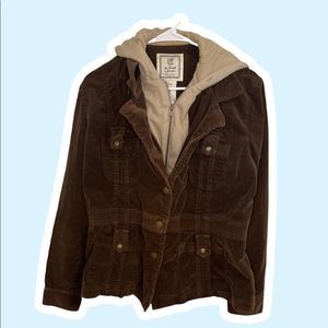 Vintage Corduroy hooded jacket